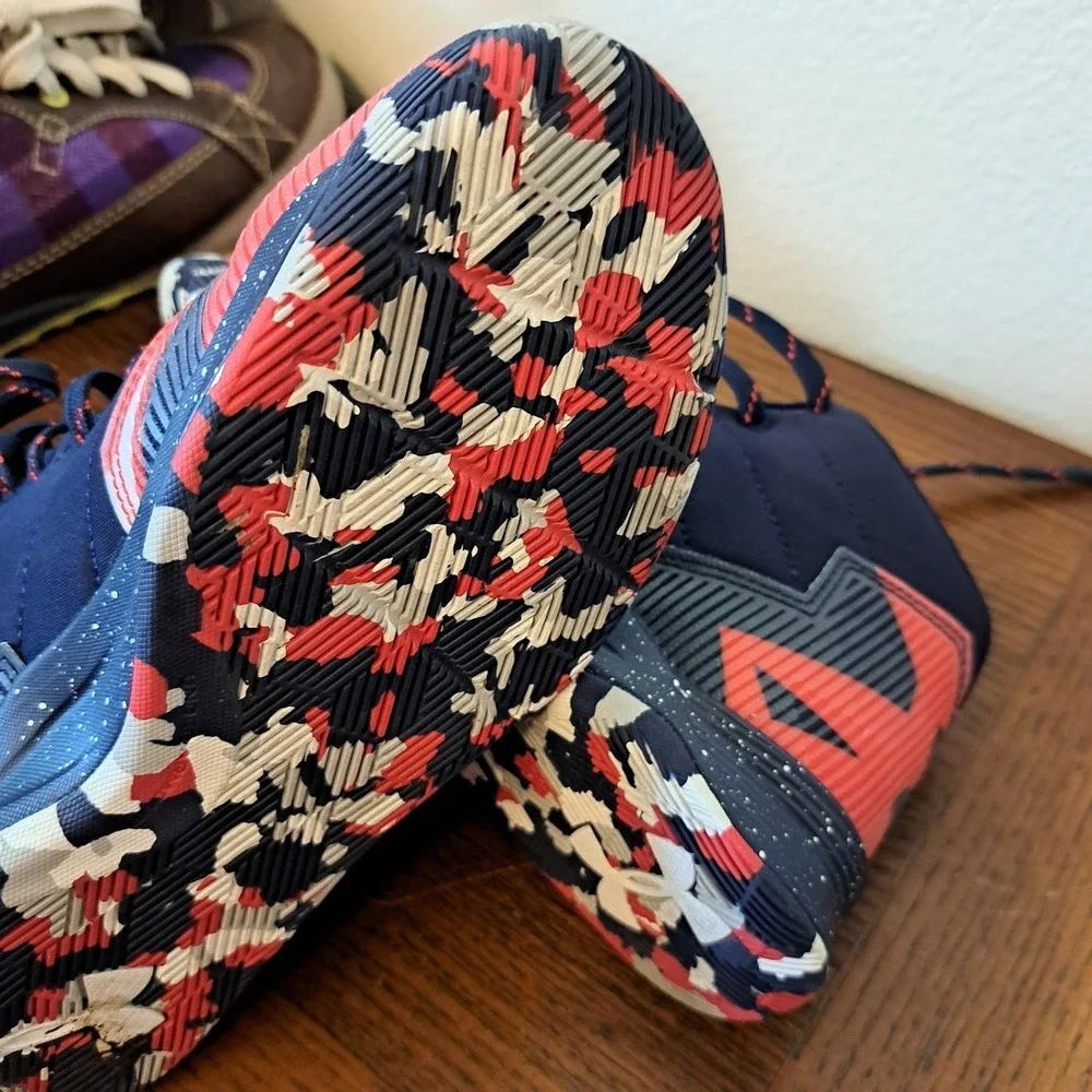 Under Armour Curry SC 3Zero Kids Basketball Shoes USA Red White Blue 1276333-411